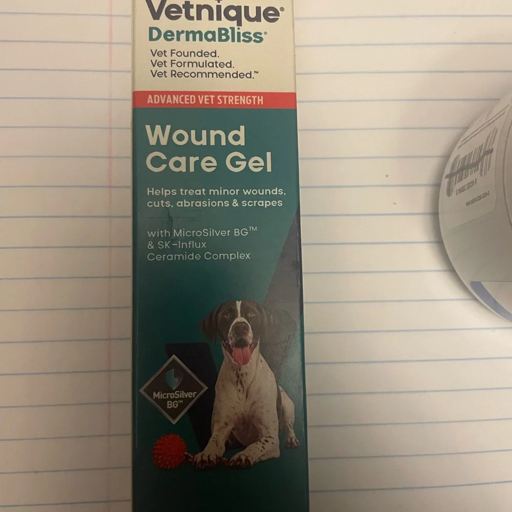 Unopened NEW DermaBliss Wound Care Gel for Dogs - Blue